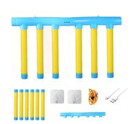 Catching Sticks for All Ages, Falling Sticks Catching Game with Two Hooks, Adjustable 3 Speed, Hand-eye Coordination Gift for Kids Adults yellow