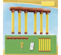 Catching Sticks Game, 2026 New Drop Sticks Game with 3 Adjustable Speed, Hand Speed Challenge and Reaction Games, Hand-Eye Coordination Challenge Training Gift for Kids Adults (Yellow 6 Stick)