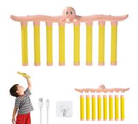 Catching Sticks Game - Falling Sticks Catching Game, Catching Sticks Game Reaction Training Toy, 3 Falling Speeds Adjustable, Hand-Eye Coordination Training Toy, Educational Agility Sensory Toy (Pink)