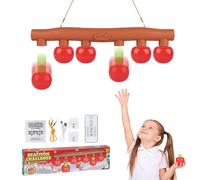 Catching Sticks Game Hand Speed Challenge Game,Pugil Sticks Quick Reactions Toy with 3 Dropping Speeds, Hand-Eye Coordination Training, Drop It Catch It Win It Reaction Game, Fun, Red