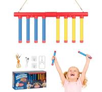 Catching Sticks Game Hand Speed Challenge Game, Pugil Sticks Quick Reactions Toy with 3 Dropping Speeds, Hand-Eye Coordination Training, Drop It Catch It Win It Reaction Games, 2 Player Battle Edition