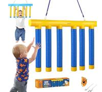 Catching Sticks Game Reaction Training Toy, Catching The Stick Game, Falling Sticks Catching Game, 3 Dropping Speeds Quick Reaction Game, Drop It Catch It Win It Game (Blue)
