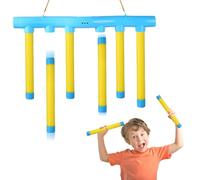 Catching Sticks Game, Stick Drop Reaction Training Challenge Toy, 3 Adjustable Speeds, Hand-Eye Coordination Training, Falling Sticks Game for Kids and Adults, Educational Sensory Party Toy (Yellow)