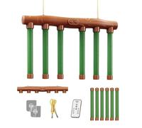 Catching Sticks Games,Drop Sticks Game With 3 Adjustable Speed,Hand Speed Challenge Quick Reactions Training Toy- Promotes Hand-eye Coordination, Family Games for Kids and Adults (Green)