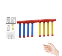 Catching Sticks Games,Falling Sticks Catching Game,Drop It Catch It Win ItReaction Game,3 Dropping Speeds Quick Reactions Toy,Hand-Eye Coordination Training Gift For Kids Adults Christmas (Blue/Red)