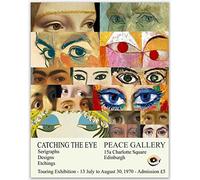 Catching the Eye Museum Display Wall Art - 1970 Art Exhibition Poster Vintage Aesthetic Room Decor | Aesthetic Collage Art Reproductions Home Decor Famous Artists Trendy Wall Art (50cm x 70cm)