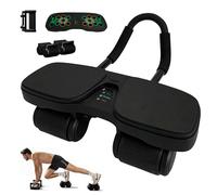 CATCHLUCK Ab Roller Exercise Wheel with Return, 4 in 1 Detachable Ab Roller for Push-Up, Plank, Mountain Climber & Knee Mode, Includes Elbow Support & Knee Pad
