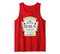 Catchup With Jesus Funny Christian Gift Tank Top
