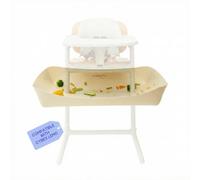 CATCHY -Food Catcher- Compatible with Cybex Lemo High Chair +12 Other High Chairs -Highchair Sold Separately- Baby & Toddler Food & Mess Catcher -Premium Linen Inspired- Under High Chair Accessory