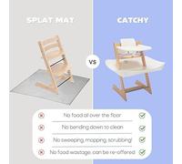 CATCHY High Chair Food Catcher | Compatible with Hauck Alpha Highchair & 11 Other Brands | Easy Wipe Clean | Baby & Toddler Food & Mess Catcher | Helps Keep Floors Clean | HIGH Chair NOT Included