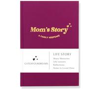 CATCHYOURDREAMS Mom's Story Journal (Hardcover) - A Family Keepsake with + 250 Prompts to Share Her Life Story and Memories, Mother's Day, Birthday