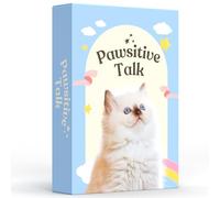 CATCHYOURDREAMS Pawsitive Talk - 50 Mindfulness Converstion Starter Cards for Kids Children and Parents - Meaningful Conversations on Emotions and Wellness