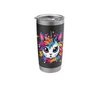 Catcorn Kittycorn Unicat Unikitten Cat Kitty Kitten Unicorn Stainless Steel Insulated Tumbler