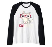 Catculus Mathematical Equations Cat Math Student Teacher Raglan Baseball Tee