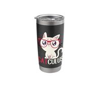 Catculus Mathematical Equations Cat Math Student Teacher Stainless Steel Insulated Tumbler