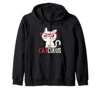 Catculus Mathematical Equations Cat Math Student Teacher Zip Hoodie
