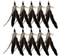 CATDABIR Cat Feather Toys Refills, 10 Pieces Da Bird Feathers Refills, Cat Wand Replacement Feathers for Cat Toy