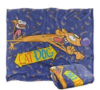 Catdog Running and Screaming Silky Touch Super Soft Throw Blanket 152 X 127 cm