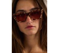Cate Polarized Cat Eye Sunglasses at Free People in Tort - female