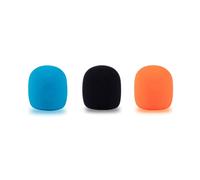 CaTeFo Interview GO Foam Color Windscreen for Rode Wireless Go Handheld Adaptor Replacement Spongue Pop Filter Microphone Foam Cover Wind Screen 3pcs Blue Orange Black