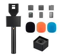 CaTeFo Universal Handheld Adapter for Wireless Microphones - Interview & Vlog Mic Holder Compatible with DJI Mic, Rode Wireless Go & More