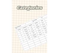 Categories Game Book: A Fun Paper Game to Boost Creativity, Vocabulary & Quick Thinking
