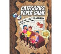 Categories Paper Game: Category paper game | Have fun and Increase knowledge | Perfect for kids and adults to play, (letter, country, animal, name, job, city, score)