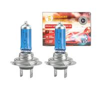 Catekro H7 Headlight Bulb Xenon White, Super Bright 150% Brighter Halogen Headlamp Bulbs 6000K 100W 12V Car Replacement Bulb Car Parts for Dip Beam/Main Beam High Performance Fog Lights Pack of 2