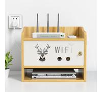 Catekro Wi-Fi Router Storage Box, wifi box to hide router and modem, WiFi router box hider, Router Cover Decorative Box for Office and Home