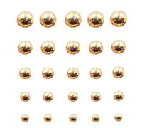 CATELL 60 Pieces Gold Buttons, Round Shaped Sewing Button Gold Buttons for Blazer Golden Coat Buttons for Uniform Suits Sewing Shirt Jackets Pants DIY Craft 11.5 mm 12.5 mm 15 mm 18 mm 20 mm