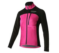 CATENA Women's Winter Cycling Jacket, Waterproof Mountain Bike Jacket, Windproof Softshell Jacket, Breathable Thermal Jacket, Reflective Cycling Jacket, for Cycling, Running, Mountaineering, red, XL