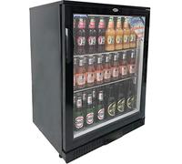 CATER-COOL CK0500LED Single Door Black Bottle Cooler With LED Lighting (UK Mainland Only)