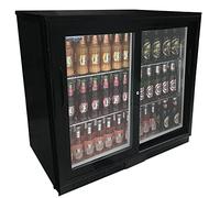 Cater-Cool Double Sliding Door Bottle Cooler With LED Lighting ck8502LED (UK Mainland Del Only)