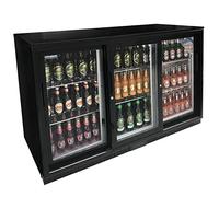 Cater-Cool Triple Sliding Door Bottle Cooler with LED Lighting CK1303LED (UK Mainland Del Only)