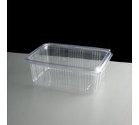 Cater4You Cristal 500 ml Clear Hinged Lid Salad Container, Pack of 50
