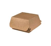 Cater4You Kraft Burger Box Clamshell, 4oz, 520 Count