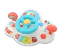 caterbee Baby turn and learn driver steering wheel toys (White)