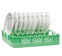 Caterbox Dishwasher Basket for Plates | Plate Peg Rack | 500x500mm | 18 Flat or 12 Deep Plates