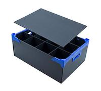 Caterbox Martini Glasses Storage Box with Lid | 12 Cells | Stemware Storage Box | Max Glass Height 190mm | Max Glass Width 111mm