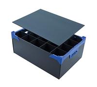Caterbox Wine Glass Storage Box with Lid | Stemware Glassware Storage Boxes (20 Cells + Lid)