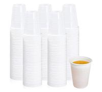 CaterCo White Plastic Disposable Vending Drink Cups for Water Coolers - 7oz (200ml) Plastic Cup - Perfect for Drinking Events, Offices, Reusable, Home, Parties, Gatherings - (7oz - Pack of 500)