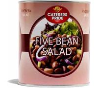 Caterers Pride Five Bean Salad in Water 6 x 800g - Vegan, Gluten-Free, Ready-to-Use Beans & Pulses