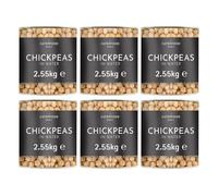 Caterfood Select Chickpeas in Water 2.55kg (Pack of 6) - High-Protein Legumes for Curries, Salads & Hummus