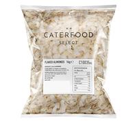 Caterfood Select Flaked Almonds, 1kg, a versatile ingredient for adding extra taste and texture to a variety of dishes, from ice cream sundaes and cakes to salads and curries