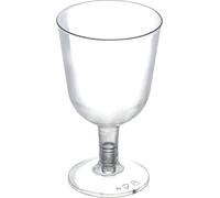 Catergold 4 Multi-use Reusable Party Wine Glass 150ML BPA Free, Transparent, (ST80575)
