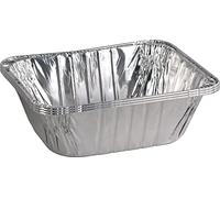 Catergold Aluminium Food Extra Deep Foil Roasting Tray (NO LID) Silver Foil Food Tray Container Disposable Reusable for Hot & Cold Food Use (6Pcs Trays 32x26x10cm)