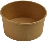Catergold Kraft Paper Salad Bowls, 1000ml, 150mm Diameter, Disposable Food Containers, Microwave and Freezer Safe, Stackable, 35oz Capacity (200)