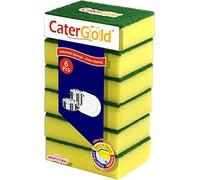 Catergold Large Heavy Duty Cleaning Absorbant Foam Sponge Scourers 6PK