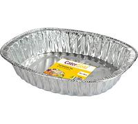 Catergold Large Oval Disposable Aluminium Foil Trays 46 x 36 x 8cm Approx (Single Tray)