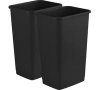 Catergold Large Plastic Waste Bin 60L Black Open-Top Perfect for House, Office, Commercial Use, Laundry Room, Classroom Heavy Duty (4)